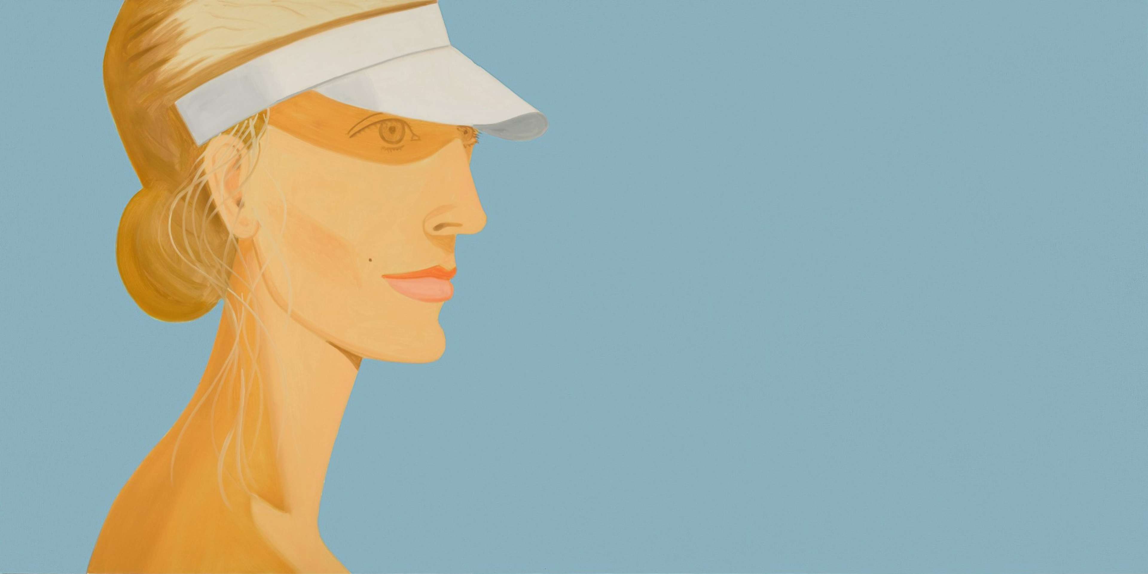 White Visor by Alex Katz