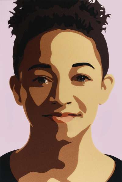 Imogen Smiling - Signed Print by Julian Opie 2015 - MyArtBroker