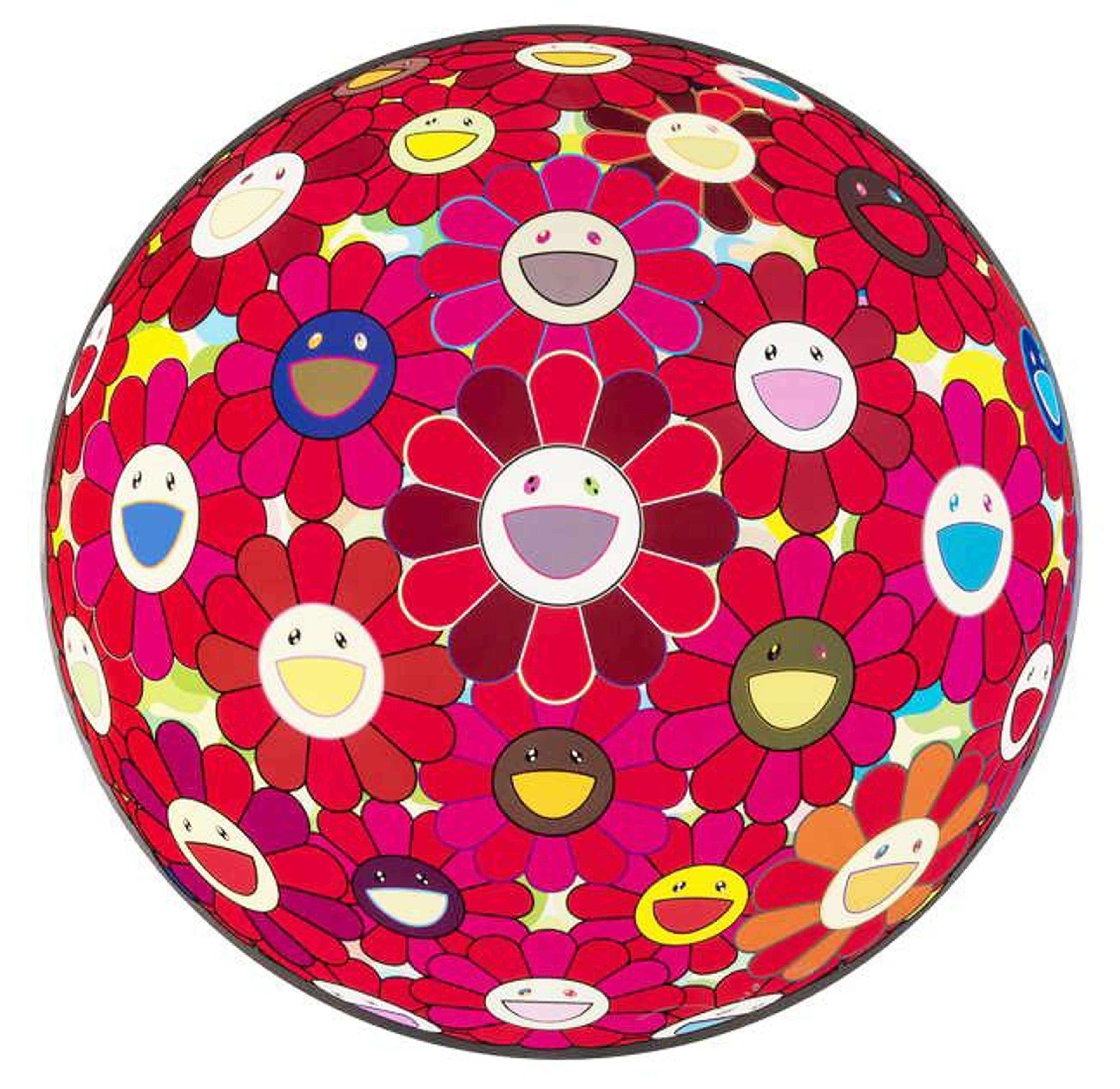 Flower Ball: Red Cliff - Signed Print by Takashi Murakami 2008 - MyArtBroker