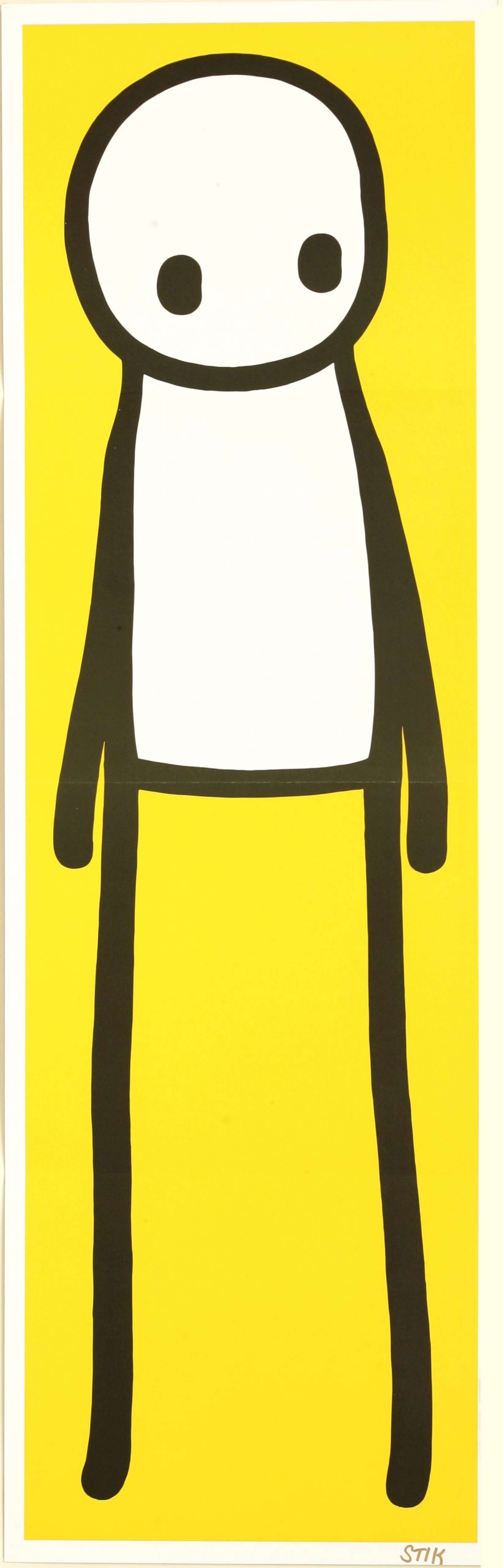 Standing Figure (yellow) by Stik