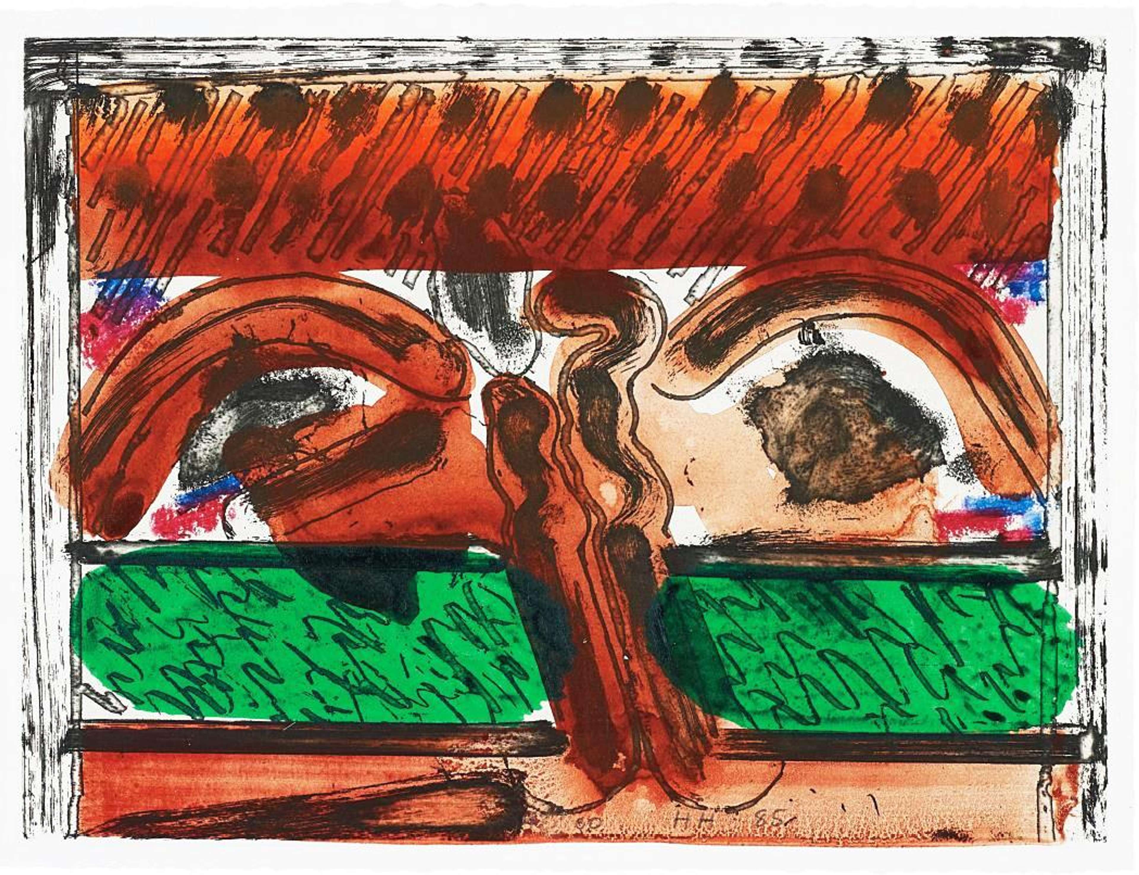 DH In Hollywood - Signed Print by Howard Hodgkin 1979 - MyArtBroker