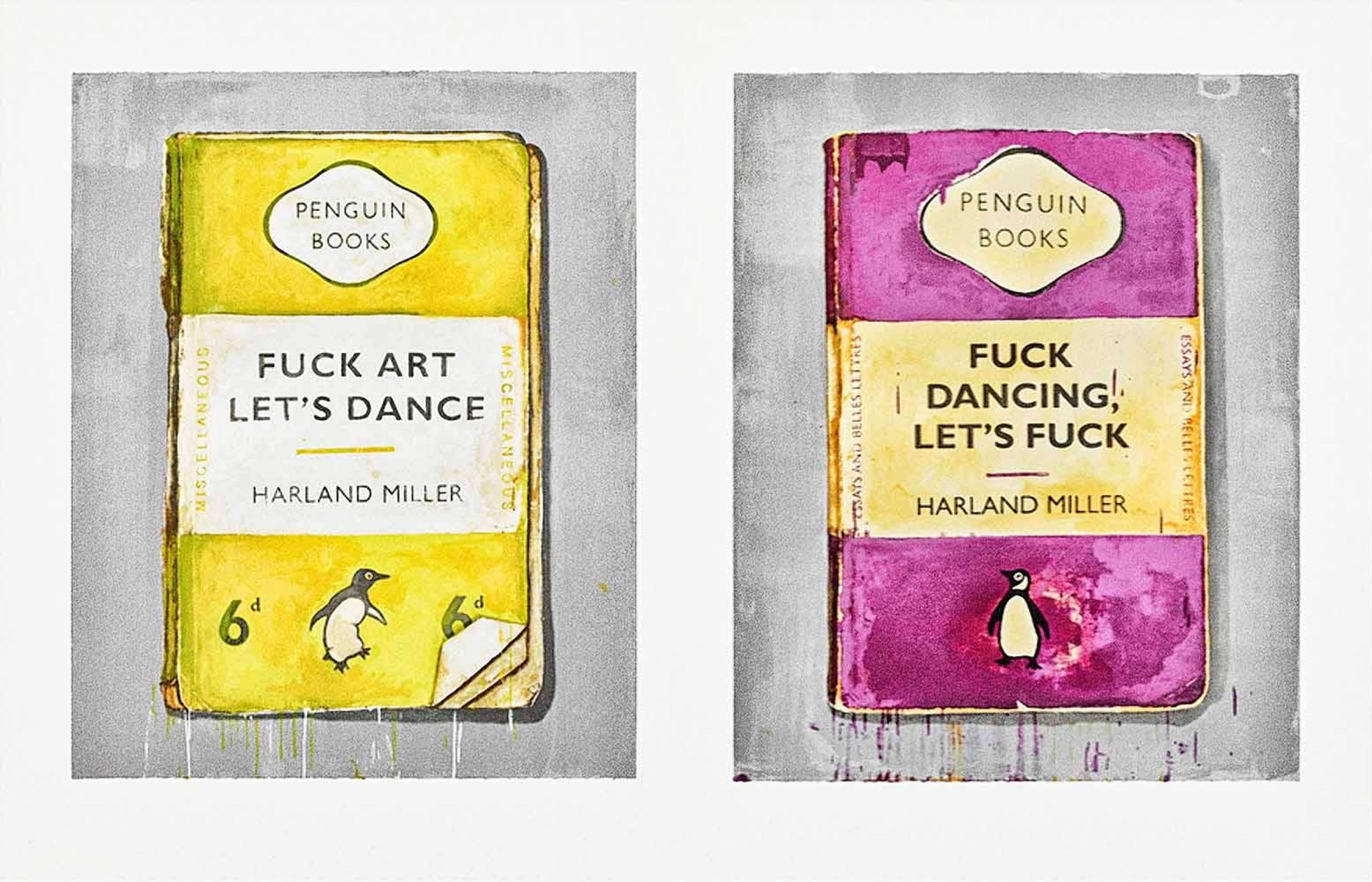 Fuck Art Let's Dance / Fuck Dancing Let's Fuck - Signed Print by Harland Miller 2011 - MyArtBroker