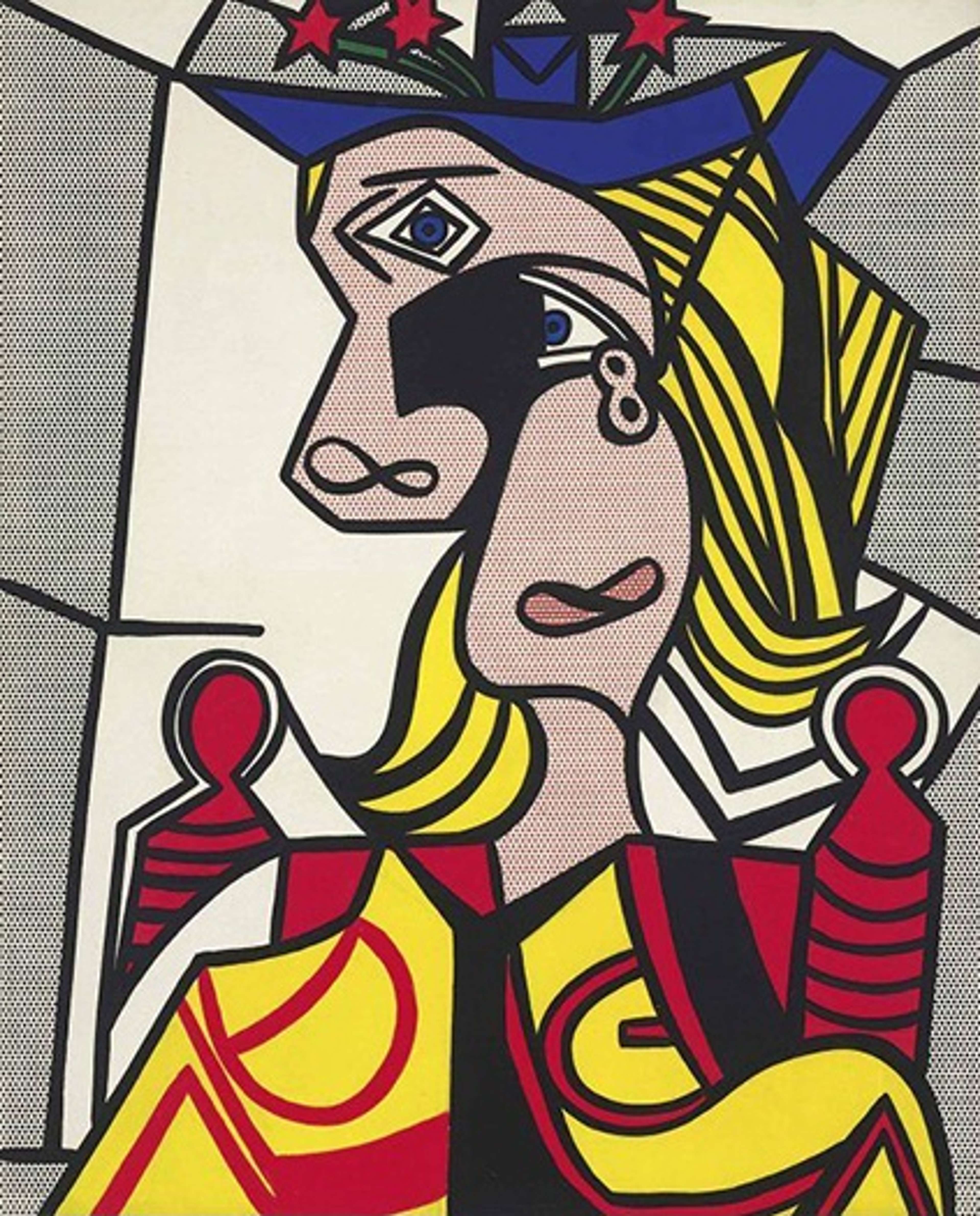 Woman With Flowered Hat by Roy Lichtenstein