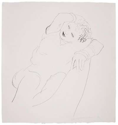 Celia Reclining - Signed Print by David Hockney 1979 - MyArtBroker