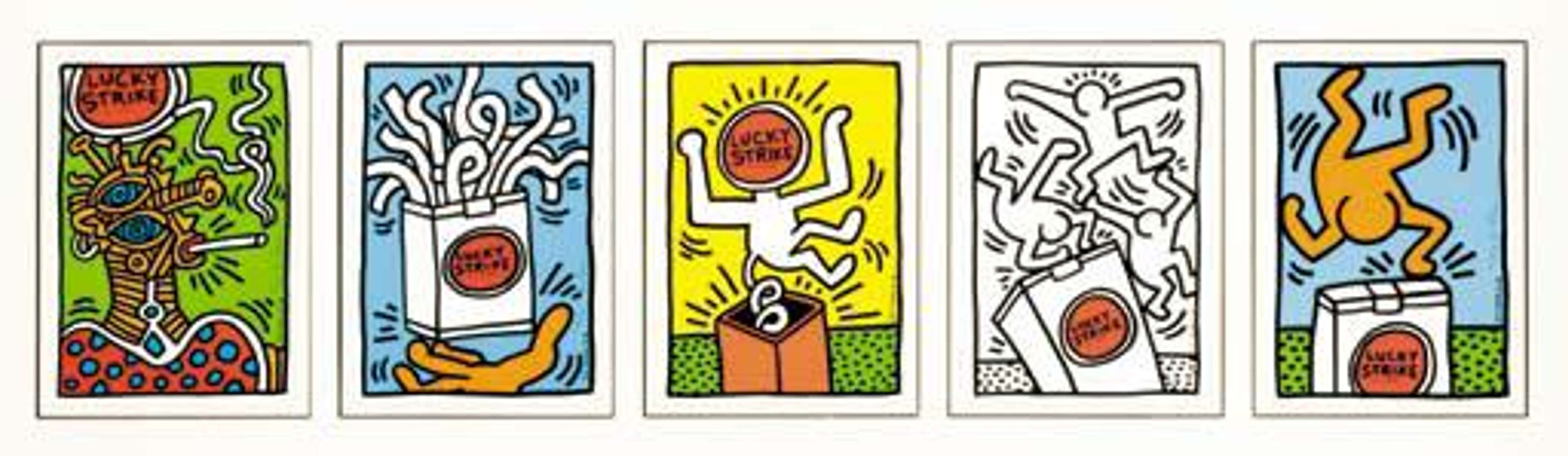 Lucky Strike (complete set) - Signed Print by Keith Haring 1987 - MyArtBroker