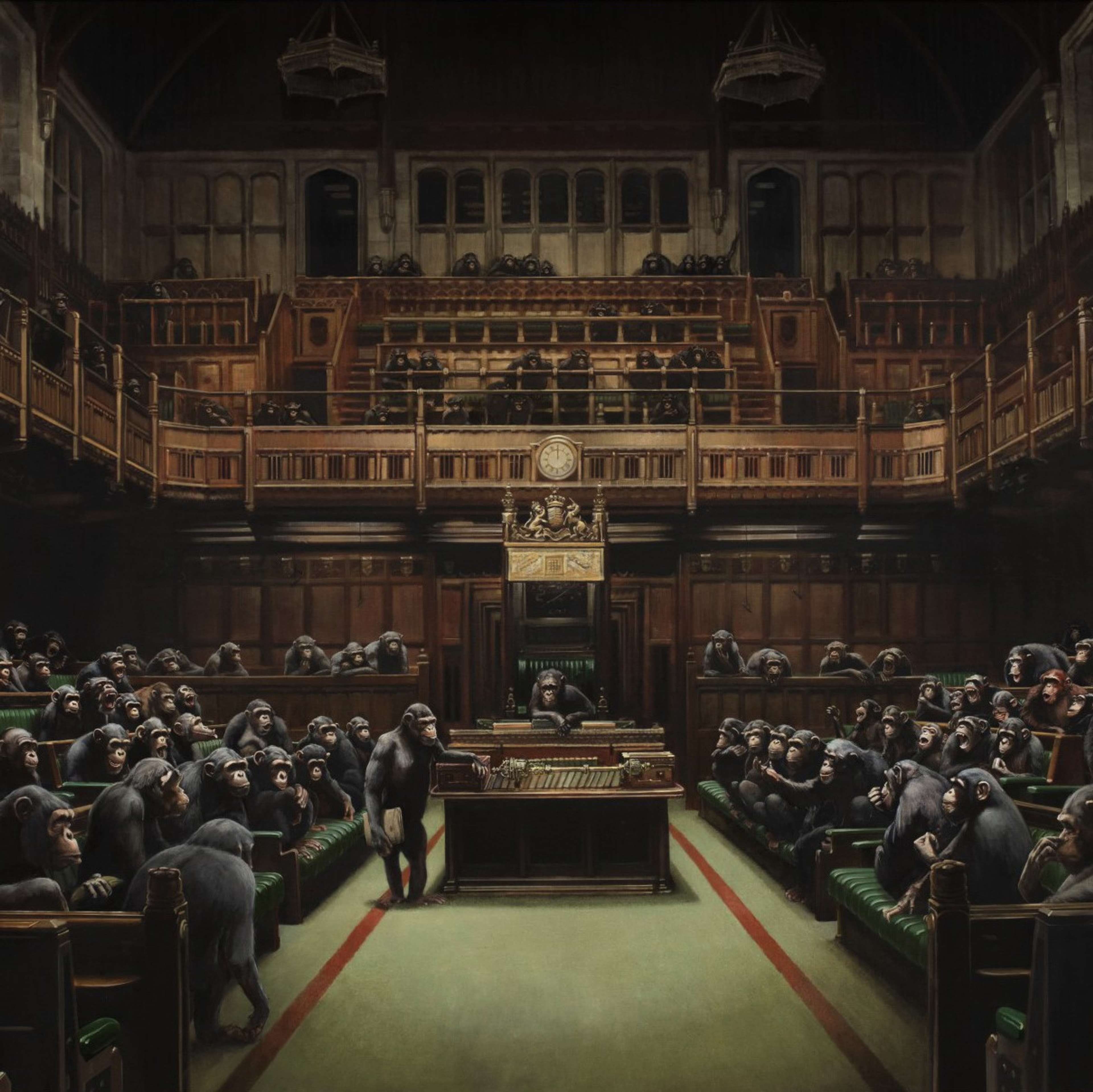 Devolved Parliament by Banksy - MyArtBroker