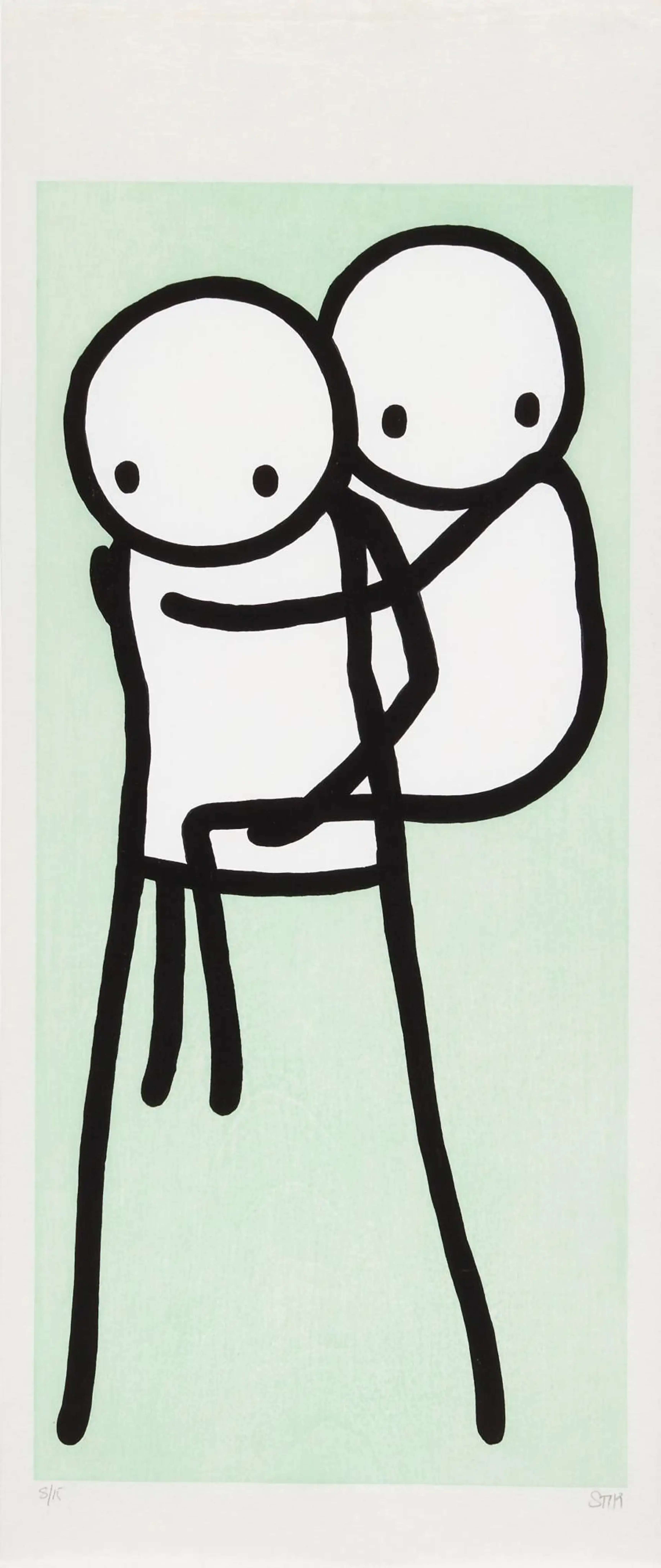 Onbu (green) by Stik