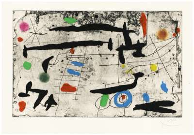Tracé Sur La Paroi II - Signed Print by Joan Miró 1967 - MyArtBroker