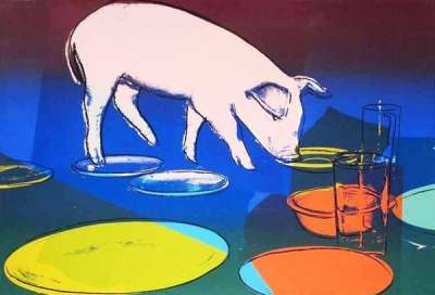 Fiesta Pig (F. & S. II.184) - Signed Print by Andy Warhol 1979 - MyArtBroker