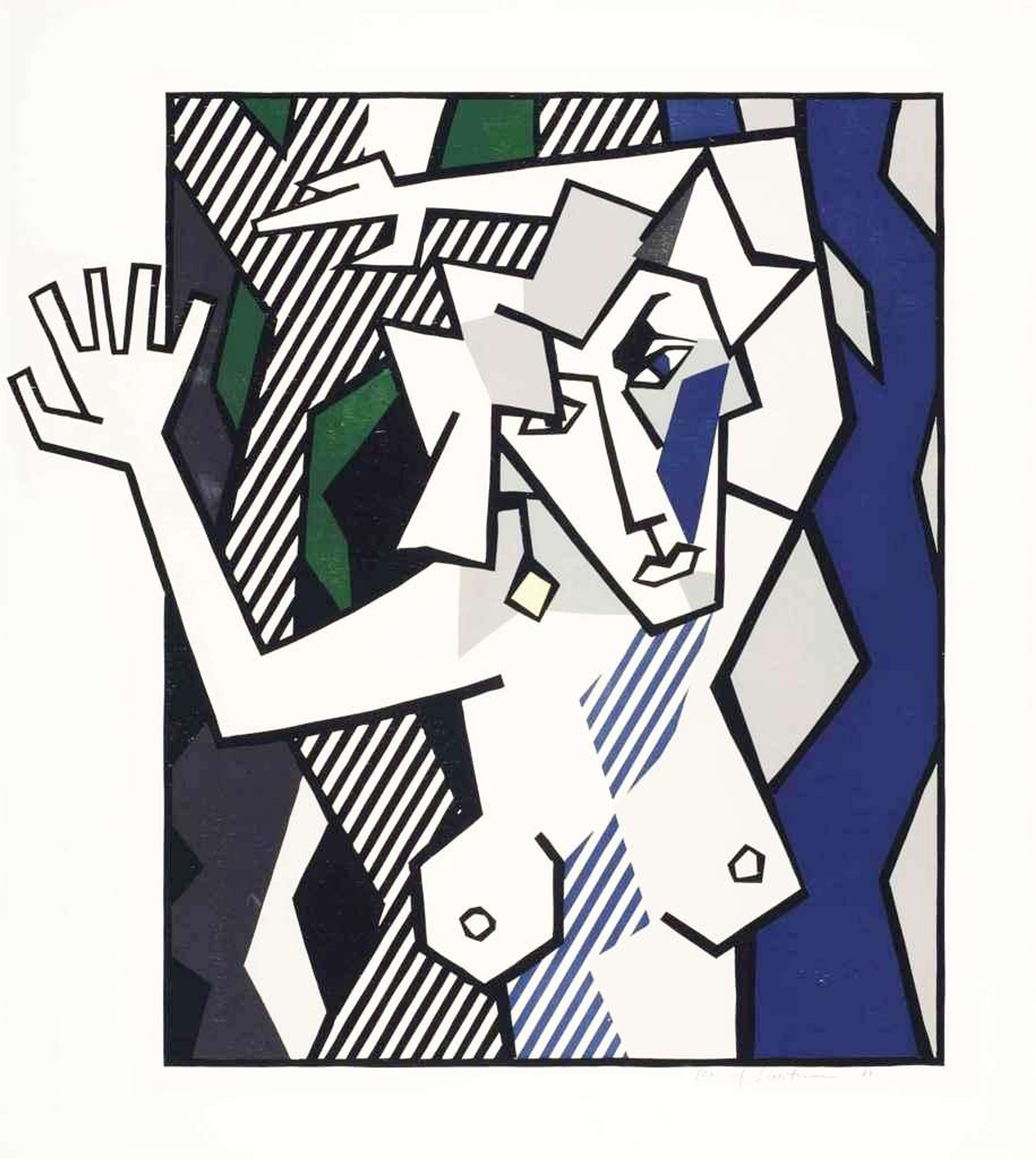 Nude In The Woods - Signed Print by Roy Lichtenstein 1980 - MyArtBroker