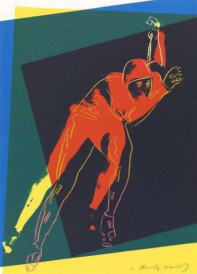 Speed Skater - Signed Print by Andy Warhol 1983 - MyArtBroker