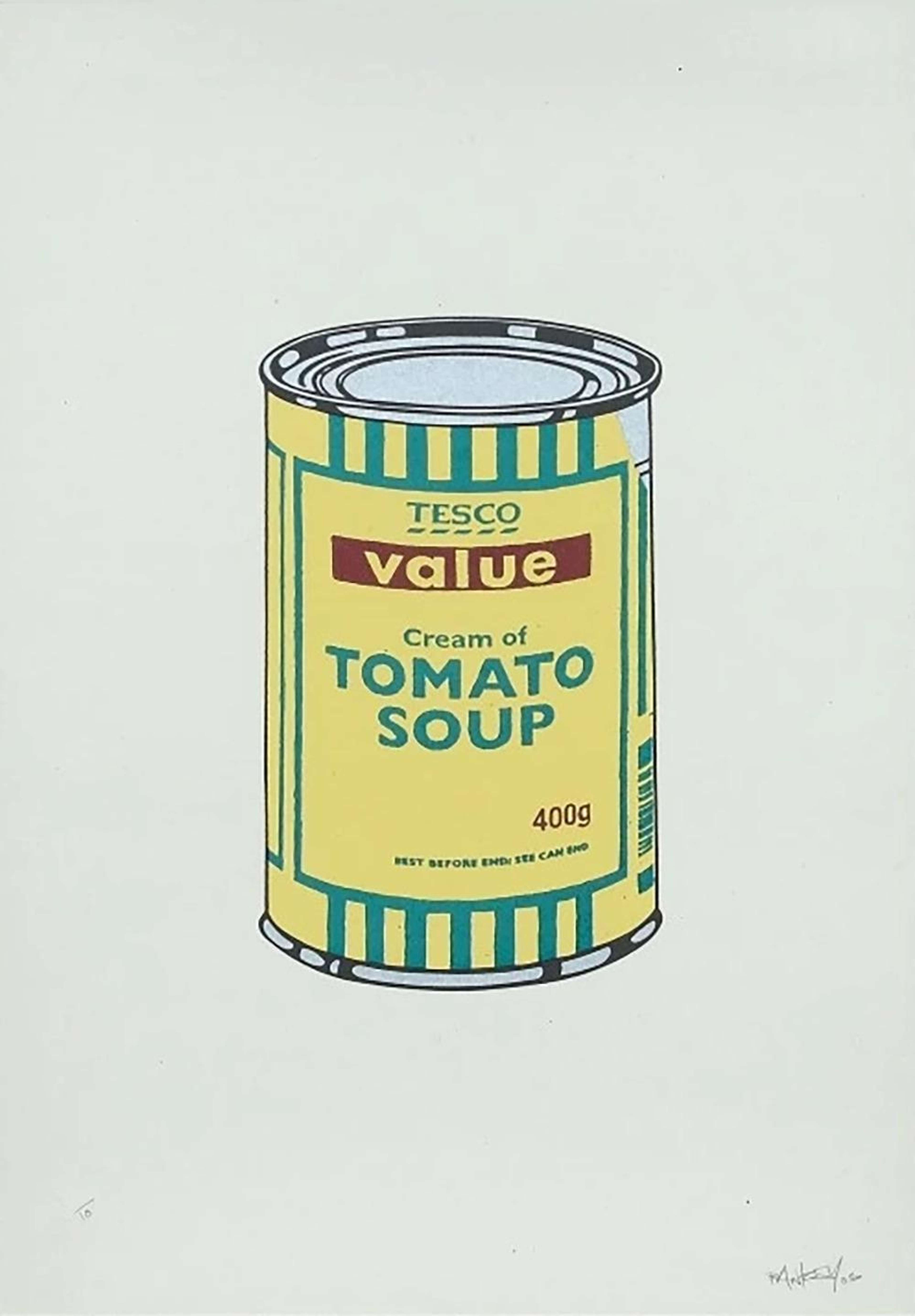 Soup Can (yellow, emerald and brown) - Signed Print by Banksy 2005 - MyArtBroker