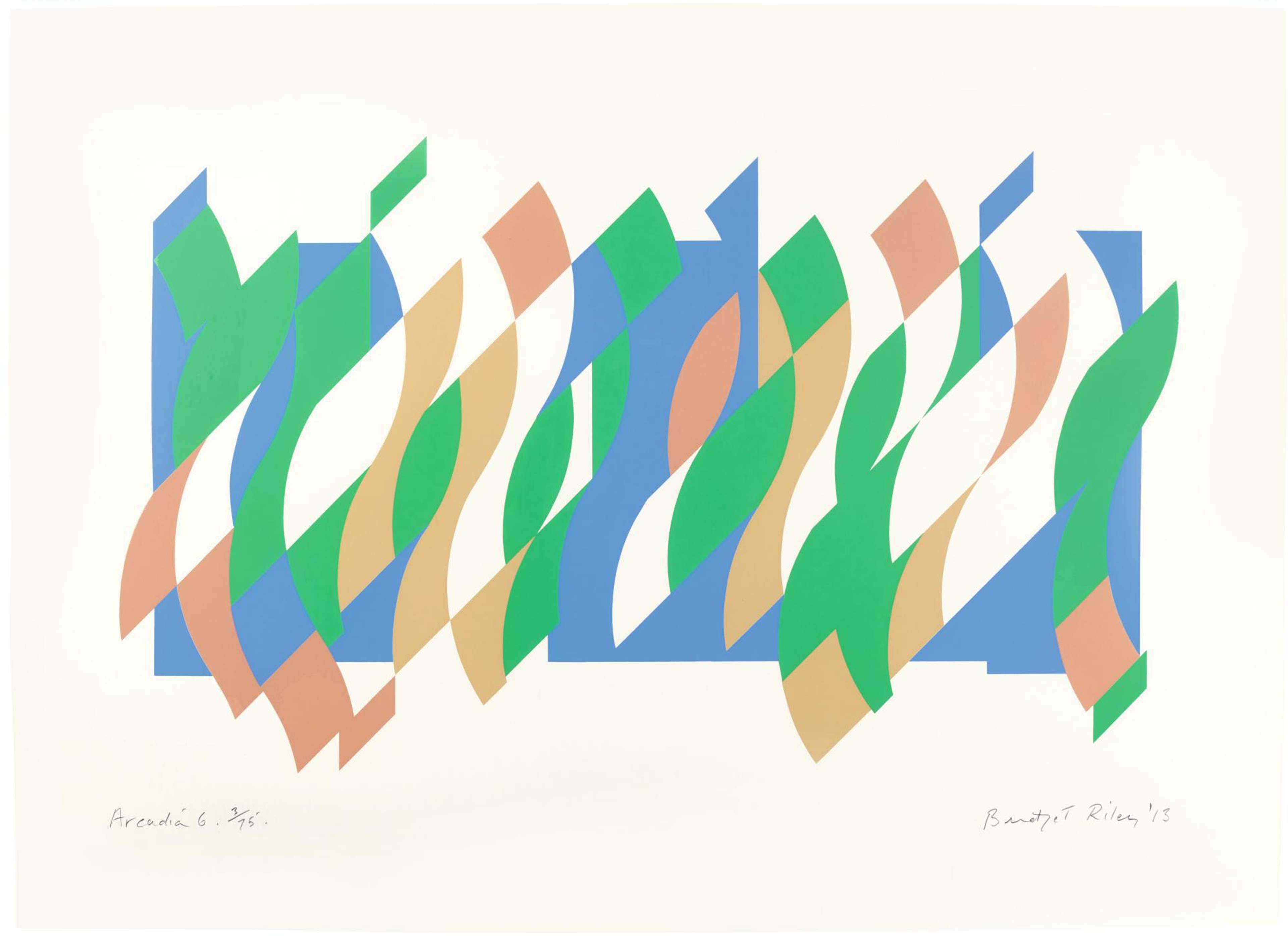 Arcadia 6 - Signed Print by Bridget Riley 2013 - MyArtBroker