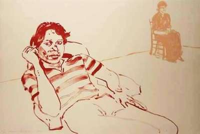 Johnny And Lindsay - Signed Print by David Hockney 1979 - MyArtBroker