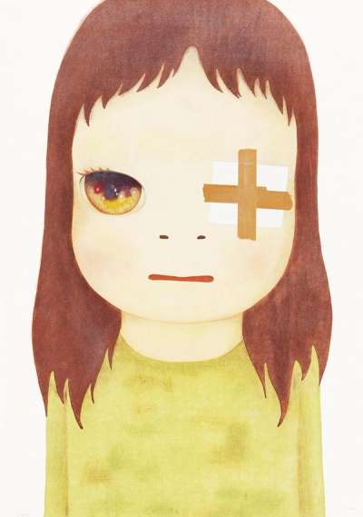 Untitled (Eye Patch) - Signed Print by Yoshitomo Nara 2012 - MyArtBroker