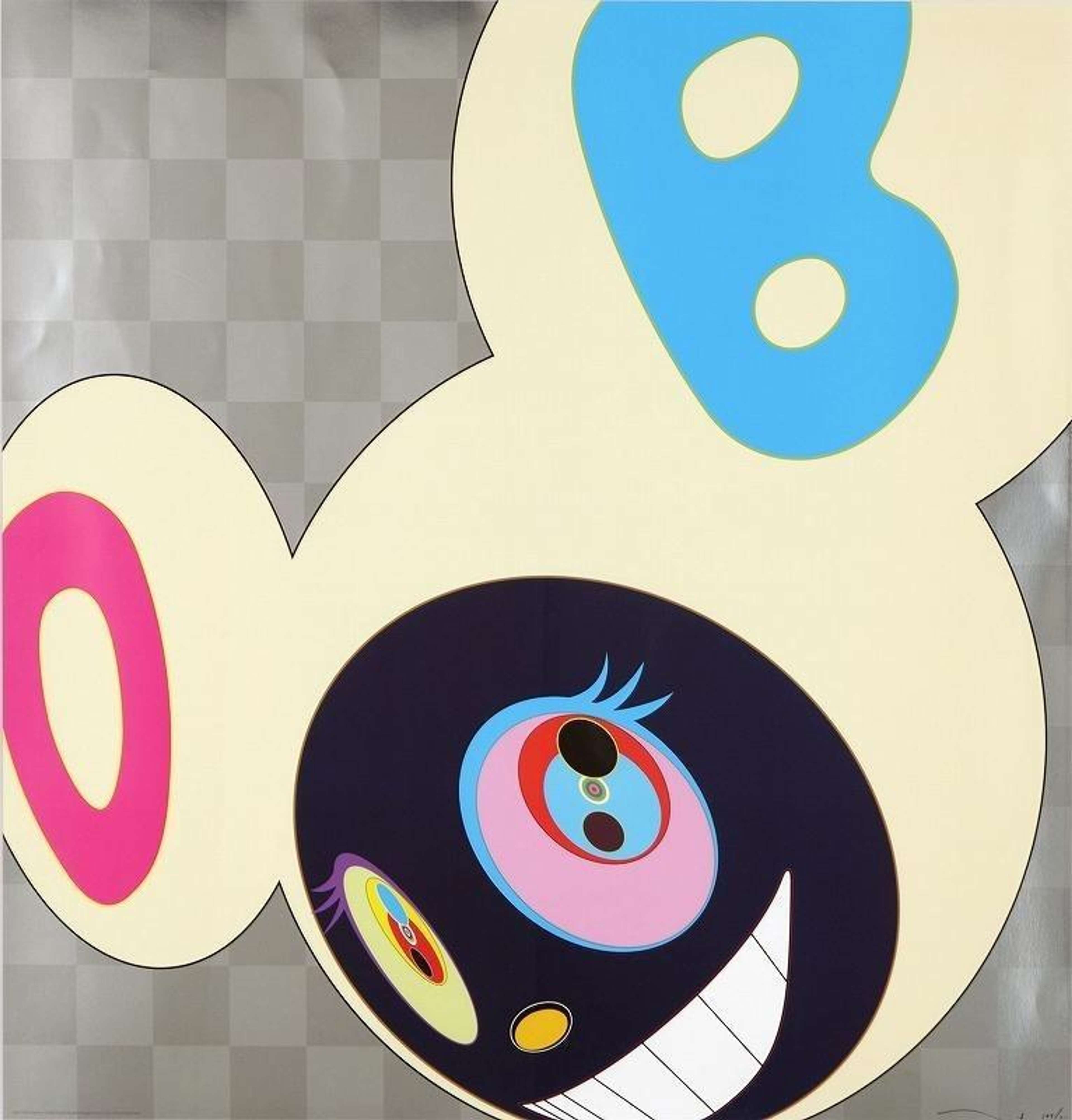 And Then Platinum (cream) - Signed Print by Takashi Murakami 2008 - MyArtBroker