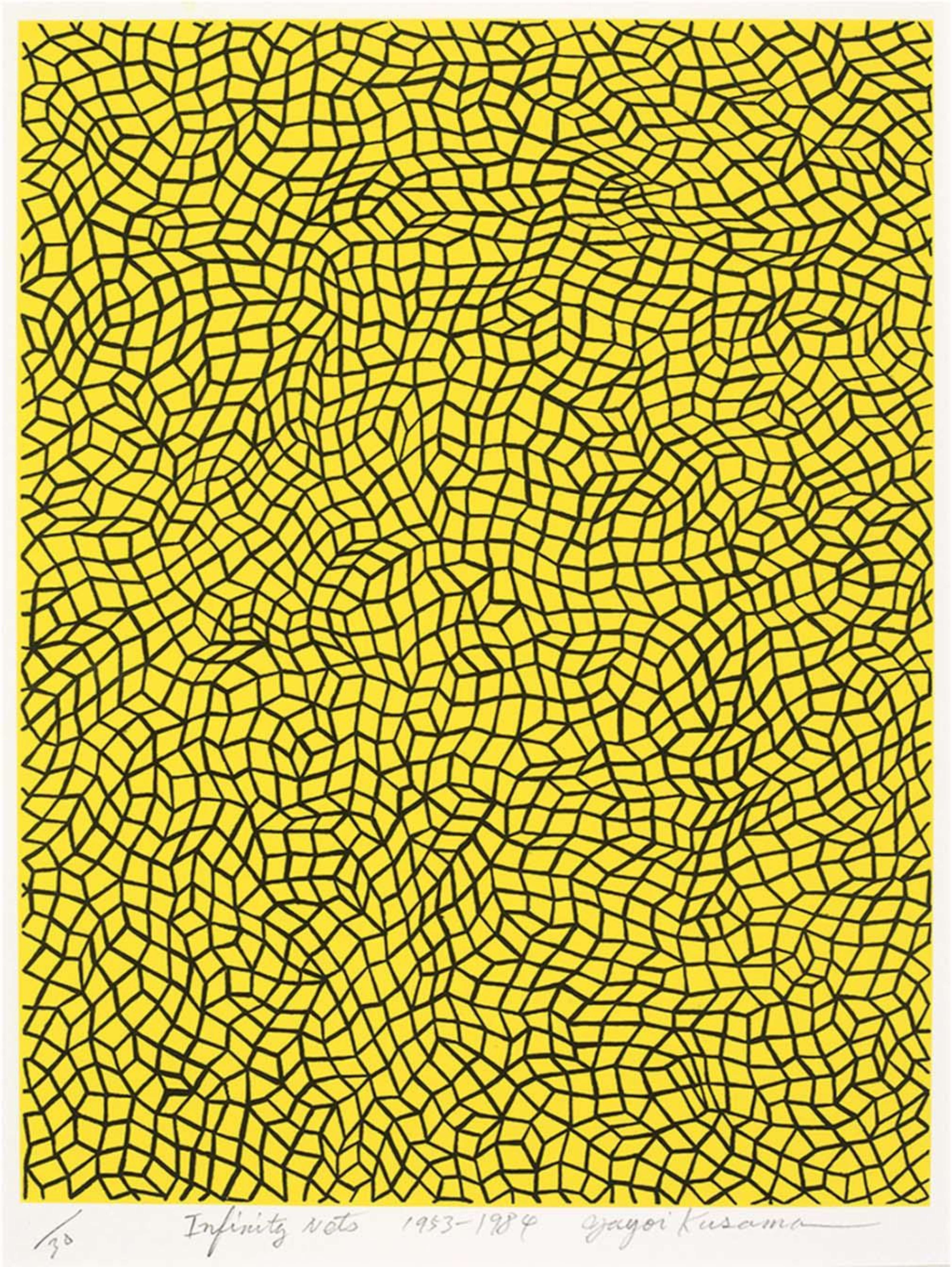 Infinity Nets - Signed Print by Yayoi Kusama 1953 - MyArtBroker