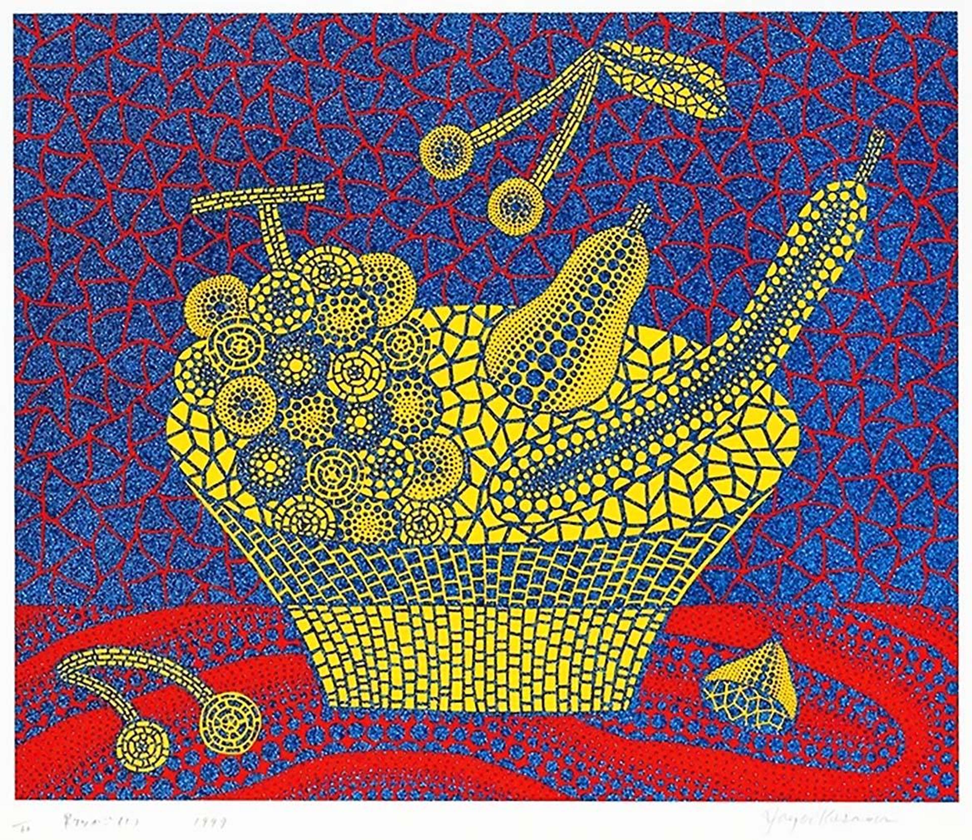 Fruit Basket 1 - Signed Print by Yayoi Kusama 1999 - MyArtBroker