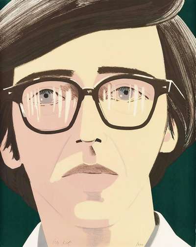 Portrait Of A Poet: Kenneth Koch - Signed Print by Alex Katz 1970 - MyArtBroker