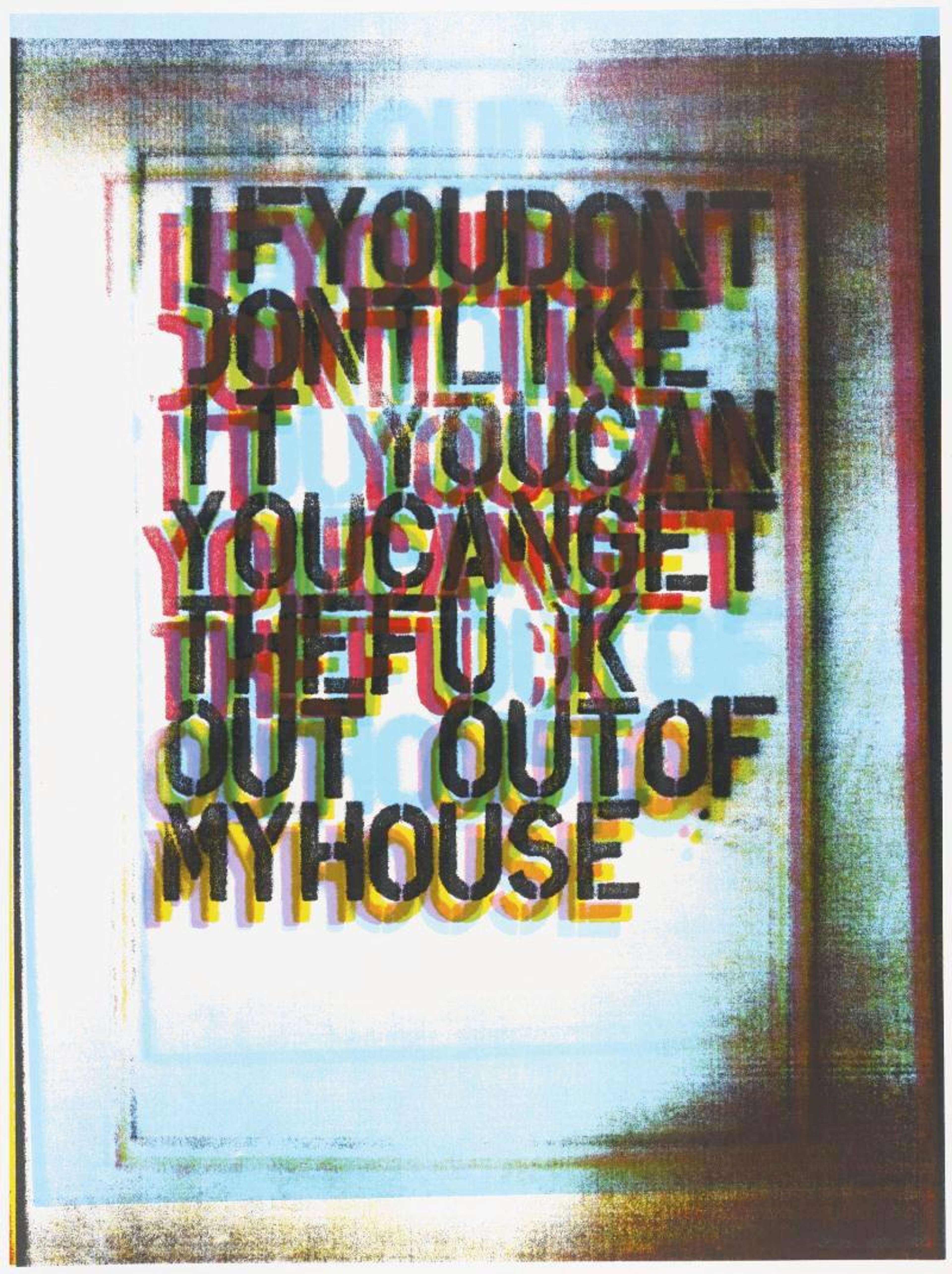 My House II - Signed Print by Christopher Wool 2000 - MyArtBroker