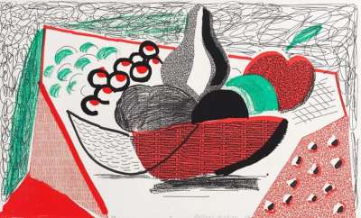 Apples, Pears, Grapes, May 1986 - Signed Print by David Hockney 1986 - MyArtBroker