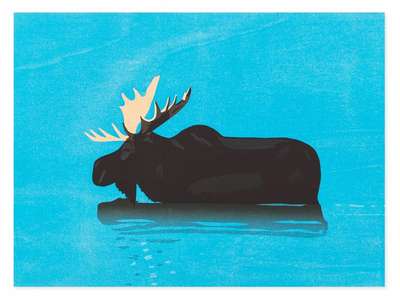 Moose - Signed Print by Alex Katz 2013 - MyArtBroker