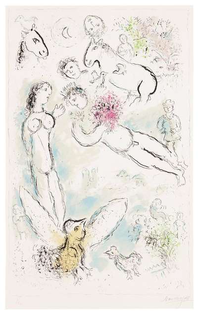 L'Envolée Magique - Signed Print by Marc Chagall 1980 - MyArtBroker