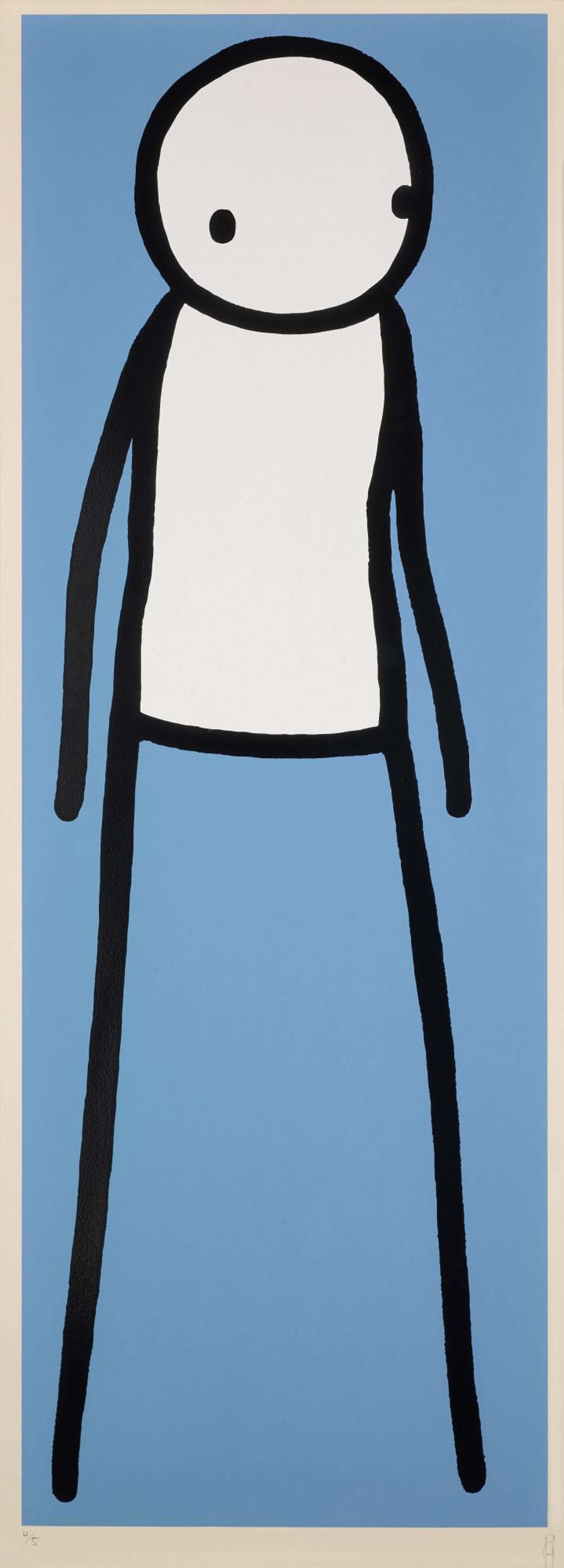 Walk (blue) - Signed Print by Stik 2012 - MyArtBroker