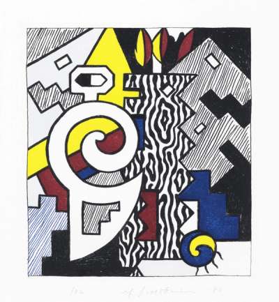 Dancing Figures - Signed Print by Roy Lichtenstein 1980 - MyArtBroker