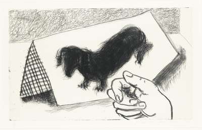 Dog Etching No. 9 - Signed Print by David Hockney 1998 - MyArtBroker