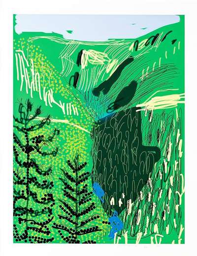 The Yosemite Suite 21 - Signed Print by David Hockney 2010 - MyArtBroker