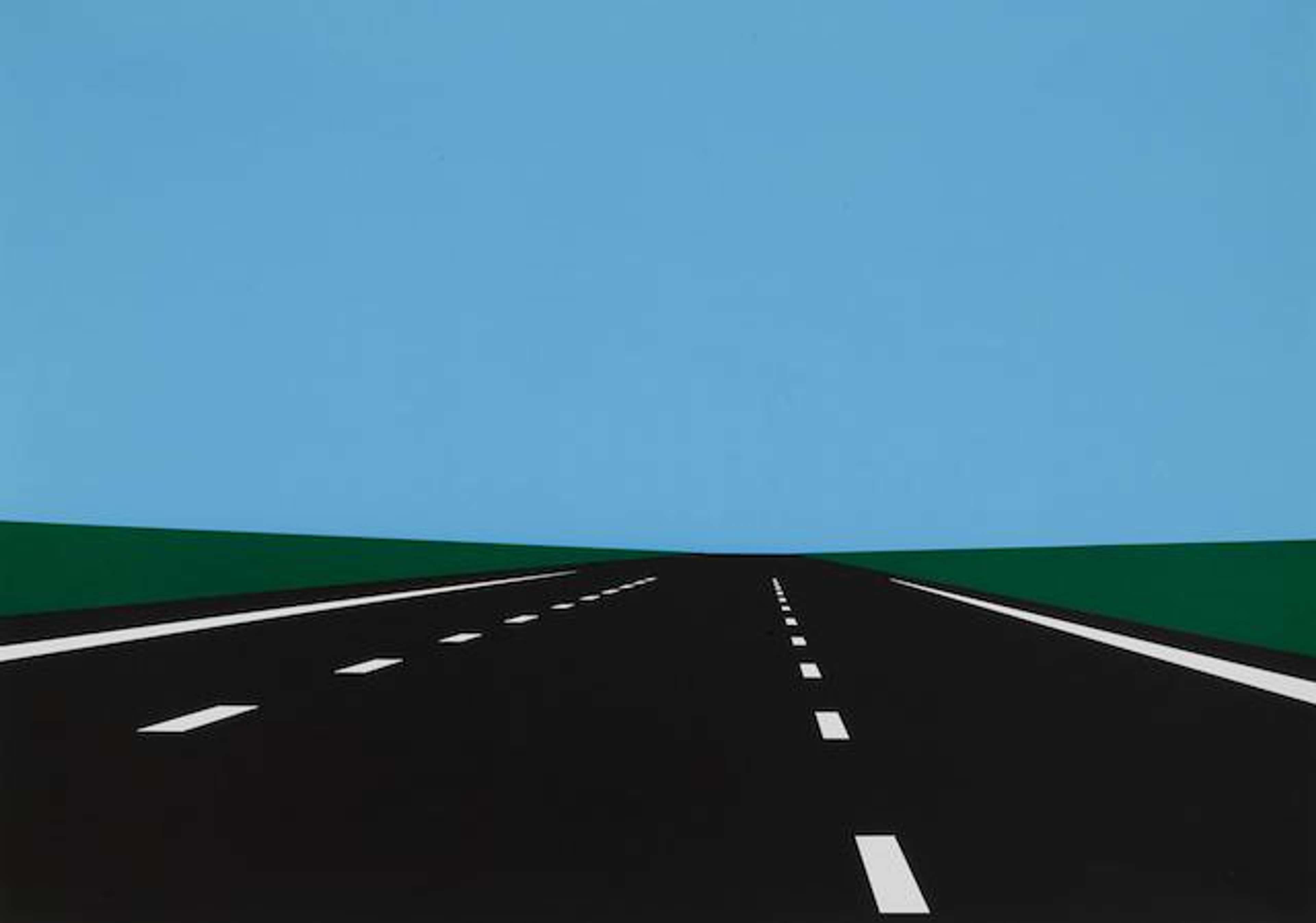 Imagine You Are Driving - Signed Print by Julian Opie 1998 - MyArtBroker