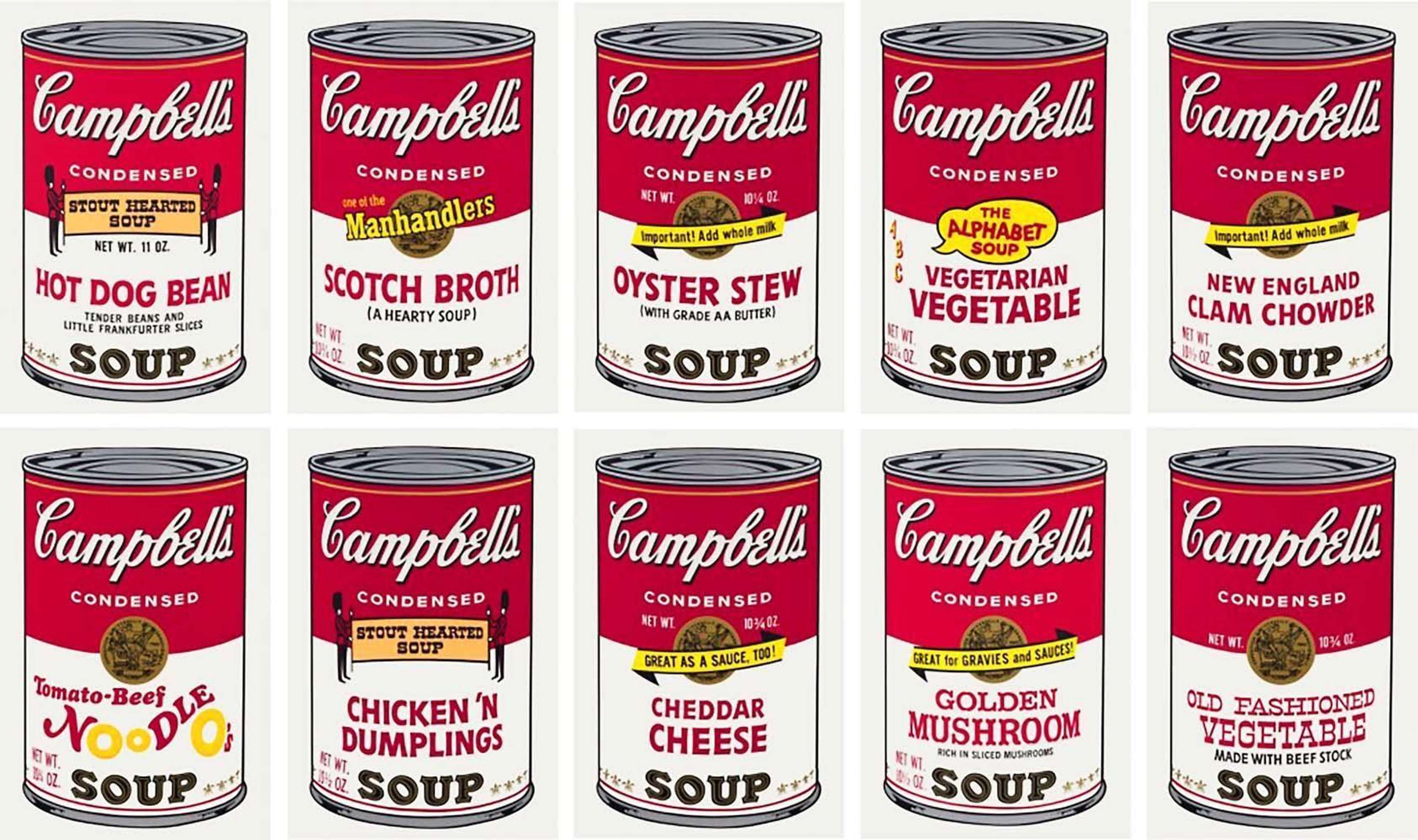 Campbells Soup II Set by Andy Warhol