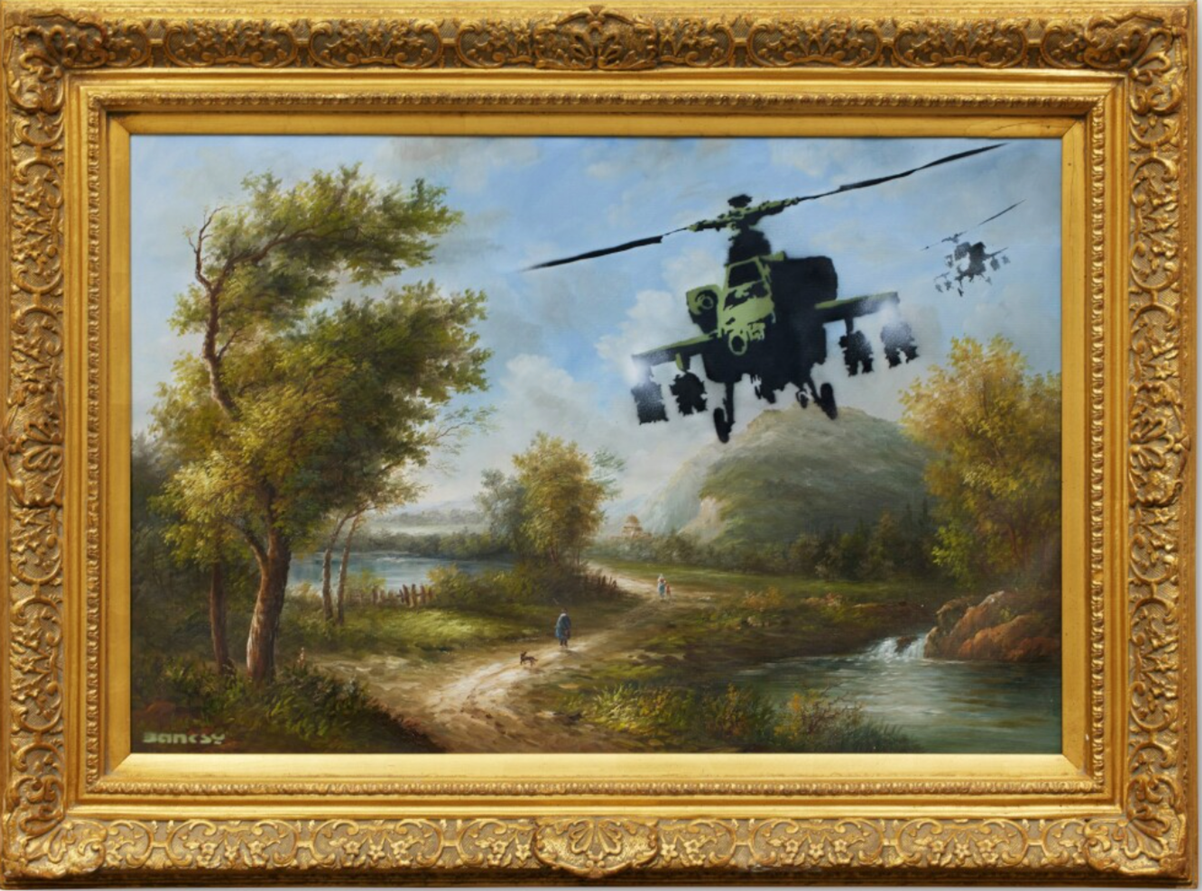 Vandalised Oils (Choppers) by Banksy - MyArtBroker