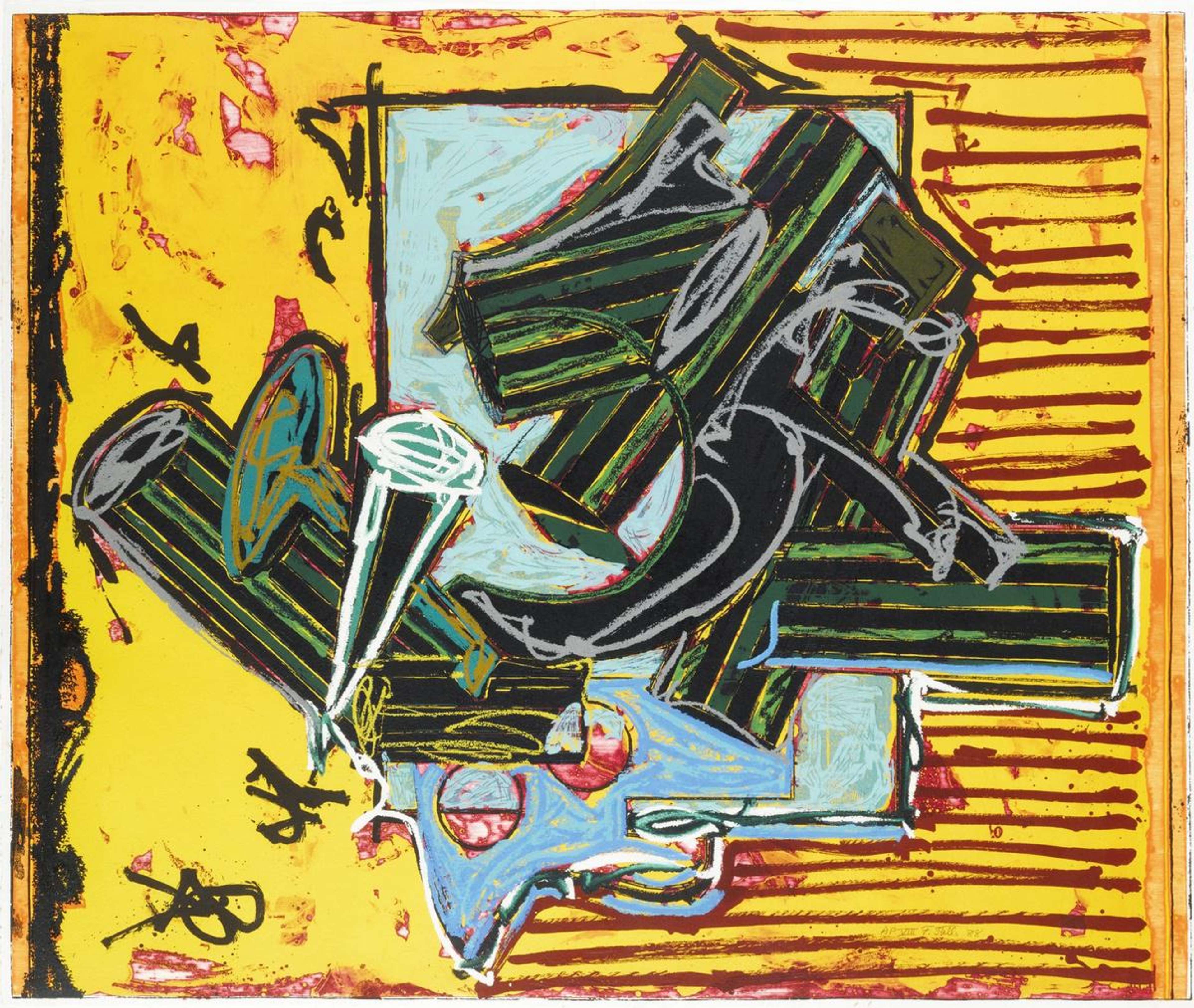 La Penna Di Hu - Signed Print by Frank Stella 1988 - MyArtBroker