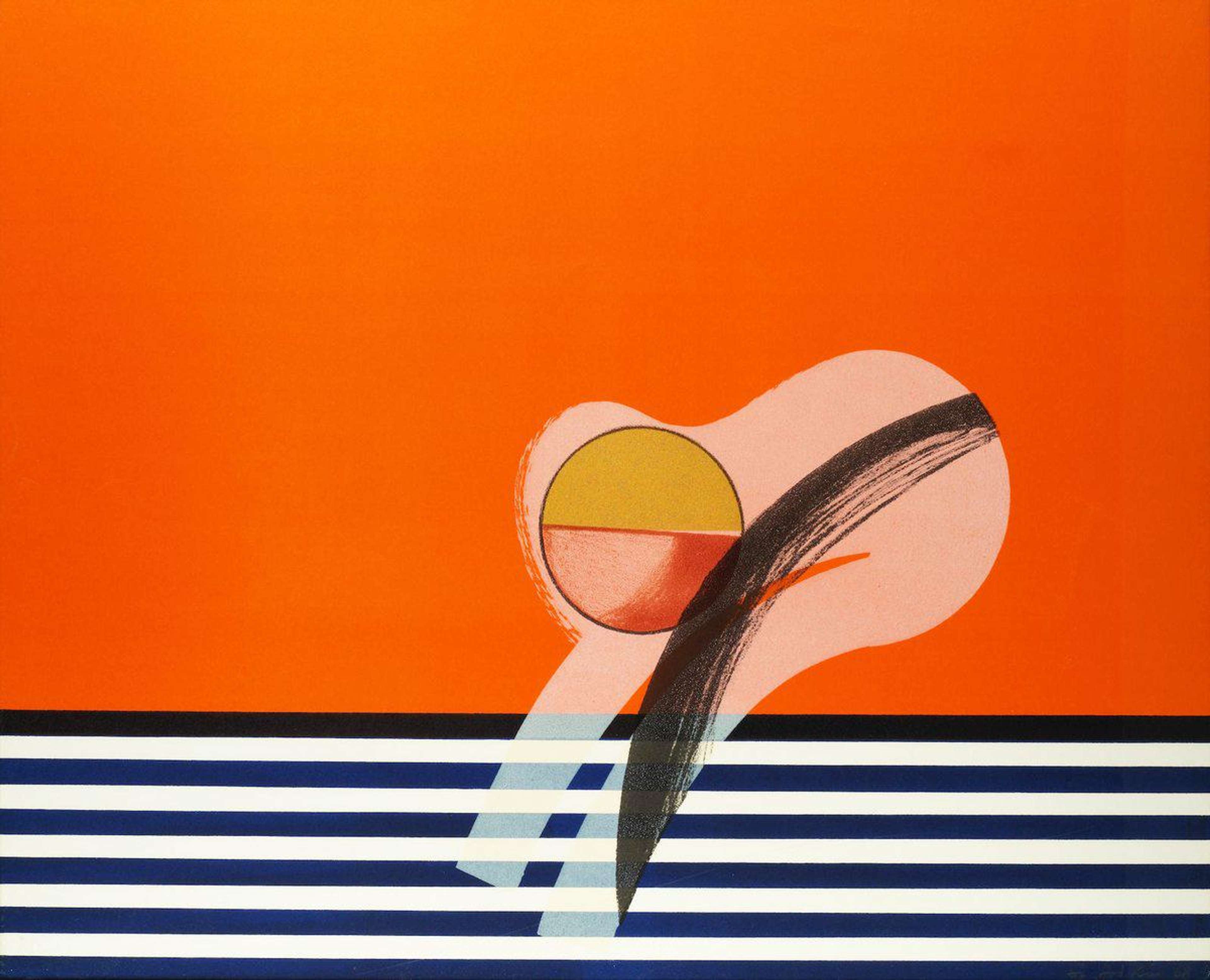 Girl On A Sofa - Signed Print by Howard Hodgkin 1968 - MyArtBroker