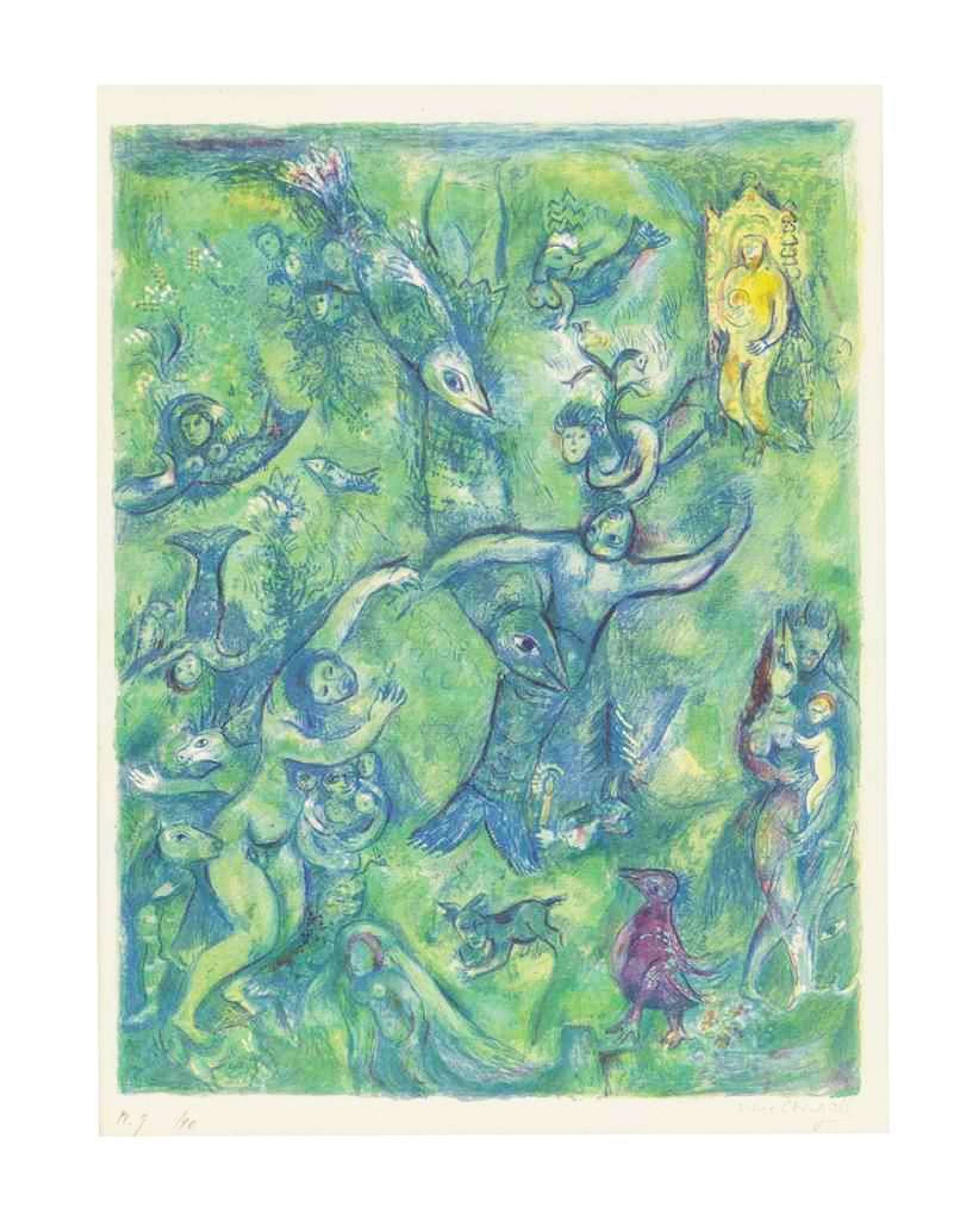 Plate 9 (Four Tales from The Arabian Nights) - Signed Print by Marc Chagall 1948 - MyArtBroker