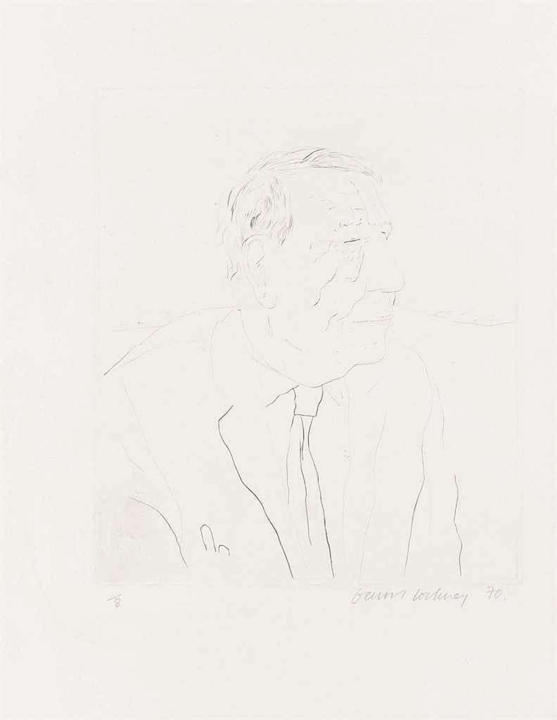 Auden - Signed Print by David Hockney 1970 - MyArtBroker