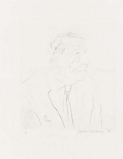 Auden - Signed Print by David Hockney 1970 - MyArtBroker
