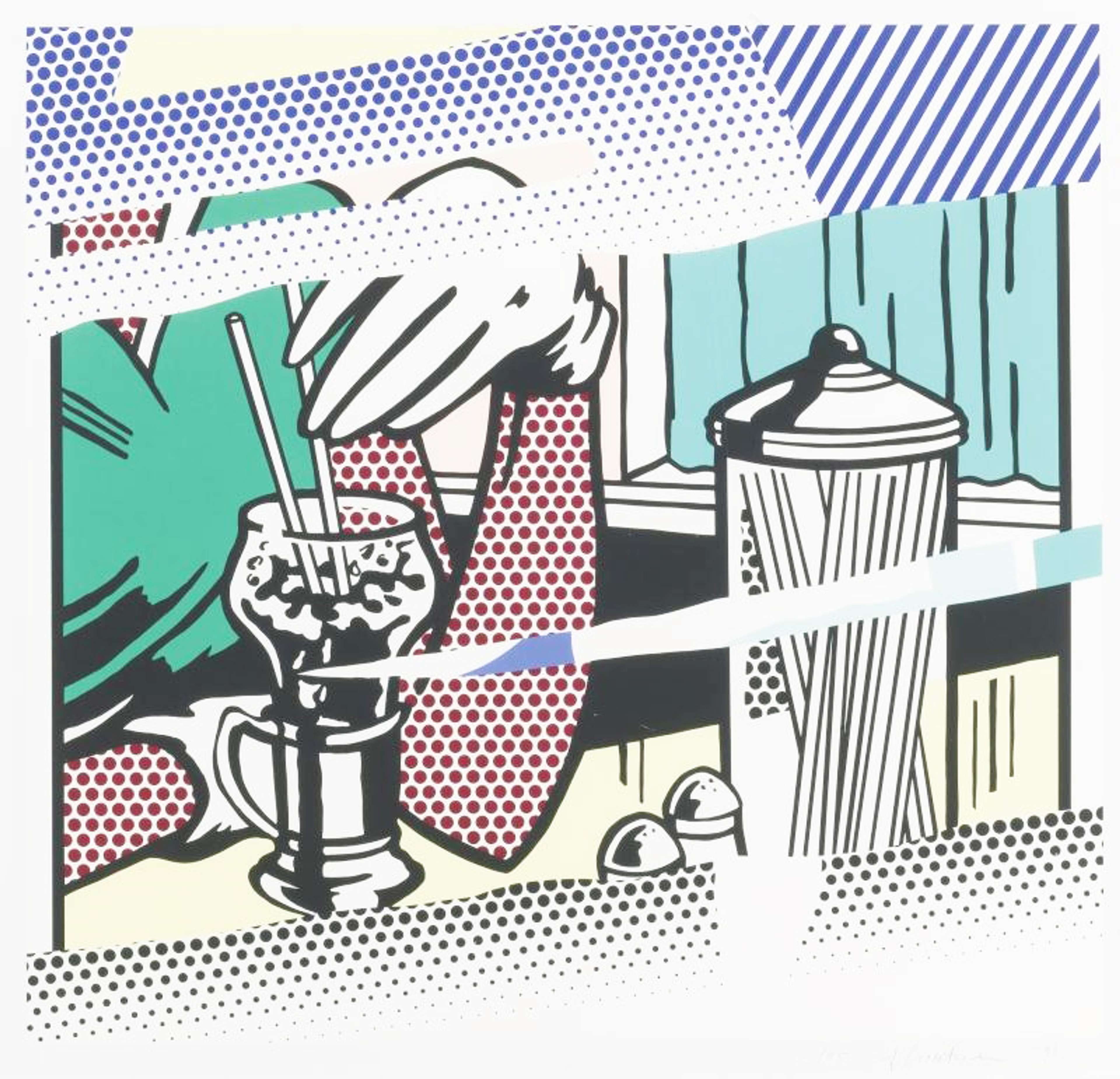 Reflections On A Soda Fountain by Roy Lichtenstein