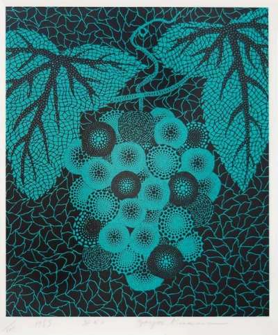 Grapes - Signed Print by Yayoi Kusama 1983 - MyArtBroker