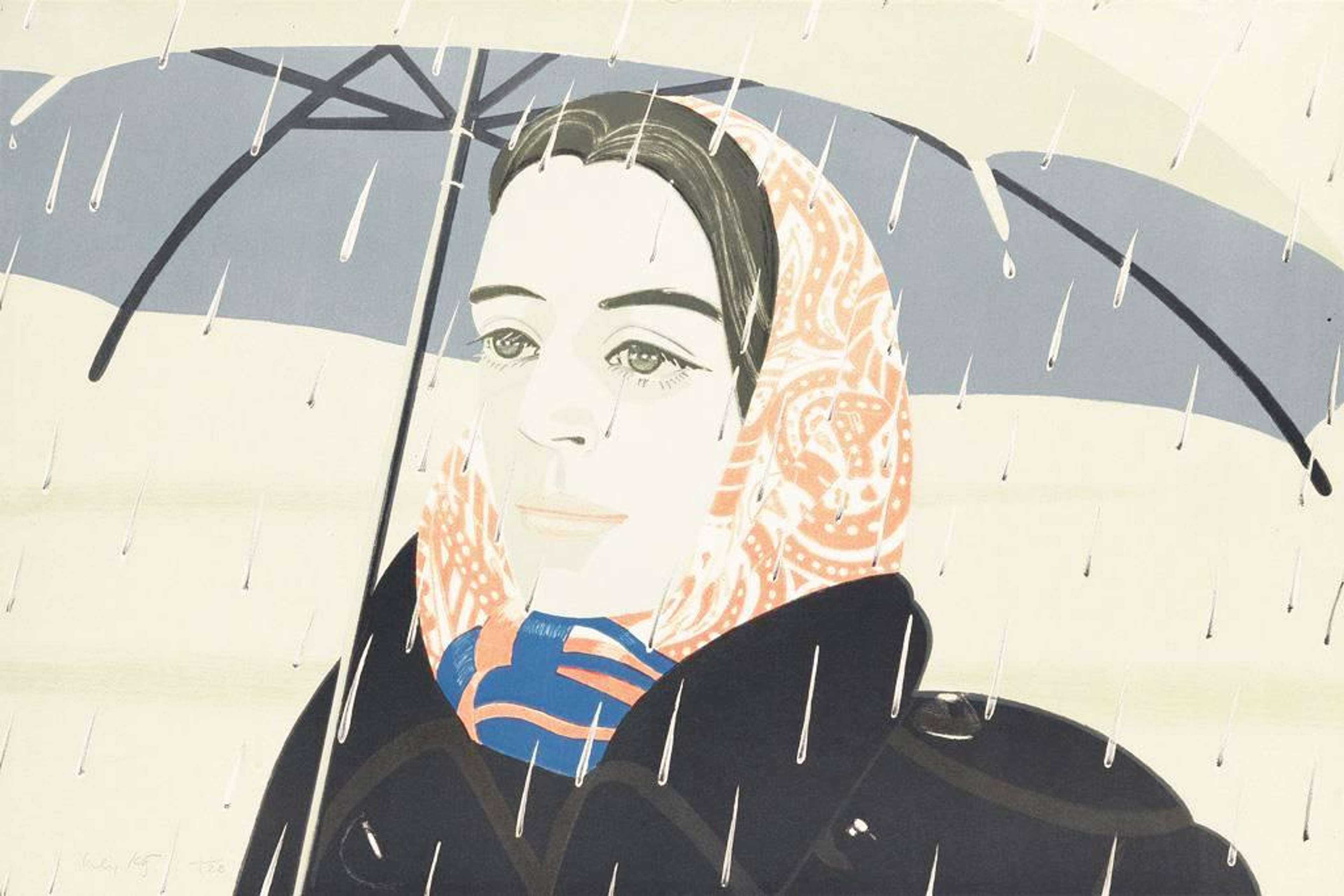 Blue Umbrella 1 by Alex Katz