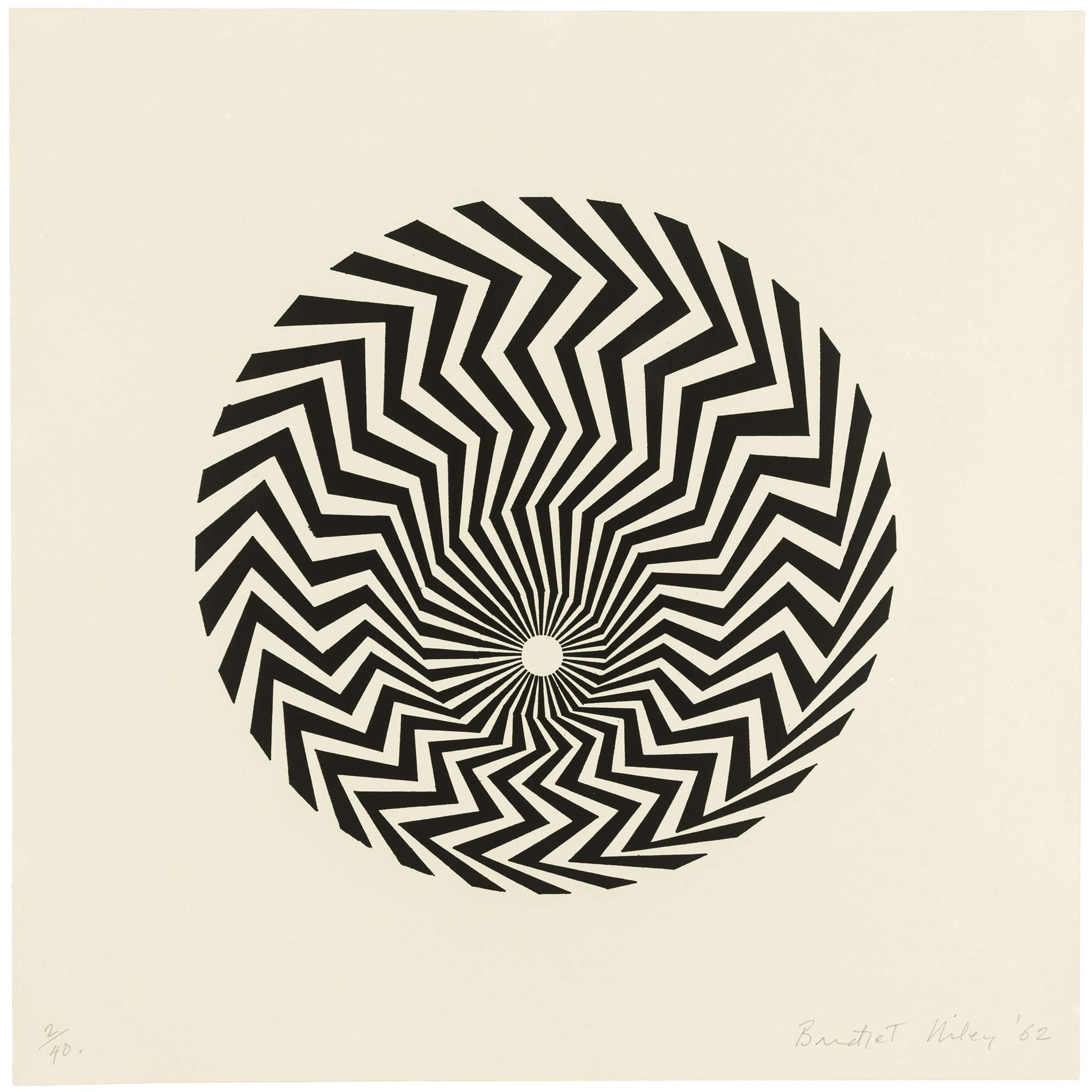 Untitled (Based On Primitive Blaze) - Signed Print by Bridget Riley 2006 - MyArtBroker