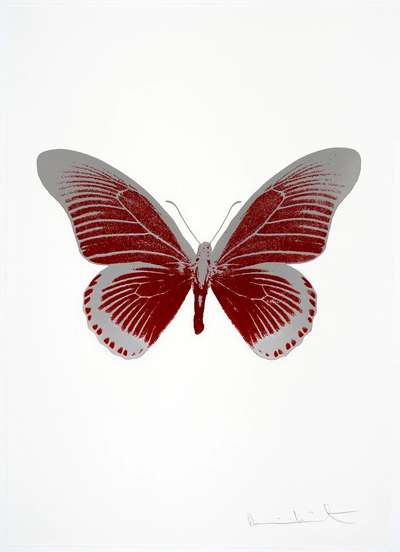 The Souls IV (chilli red, silver gloss) - Signed Print by Damien Hirst 2010 - MyArtBroker