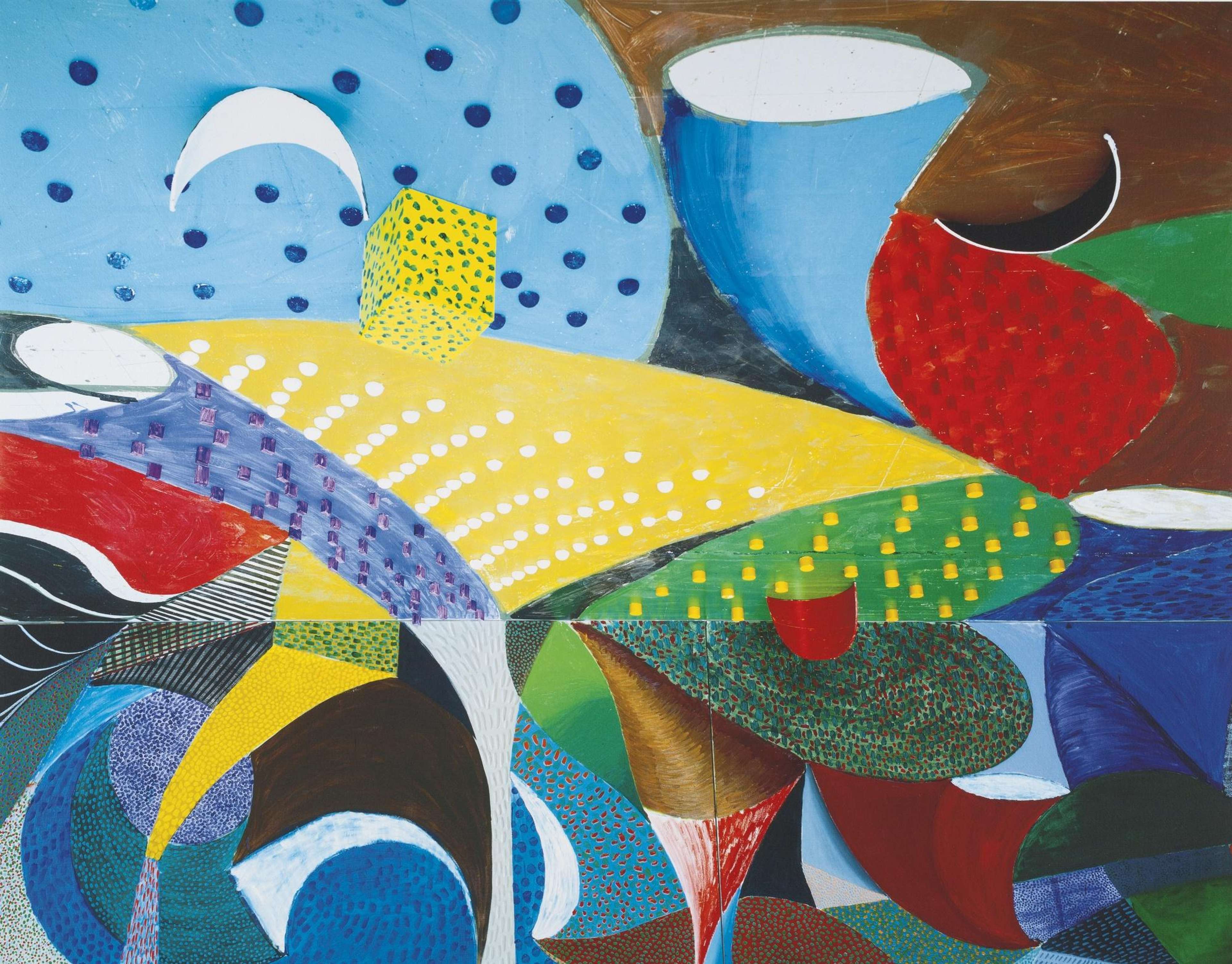 Fourth Detail, Snails Pace, March 27th 1995 - Signed Print by David Hockney 1995 - MyArtBroker