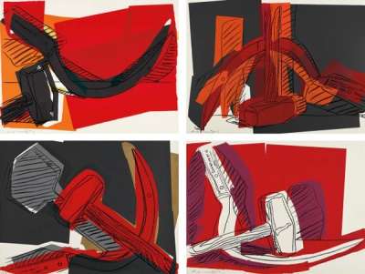 Hammer and Sickle (complete set) - Signed Print by Andy Warhol 1977 - MyArtBroker