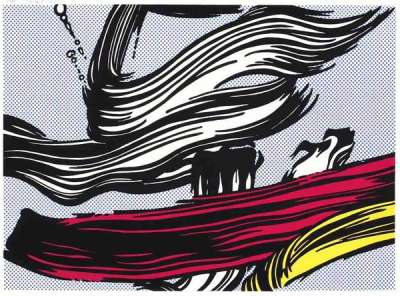Brushstrokes - Signed Print by Roy Lichtenstein 1967 - MyArtBroker