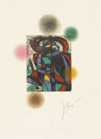 Arlequin Crépusculaire - Signed Print by Joan Miró 1975 - MyArtBroker
