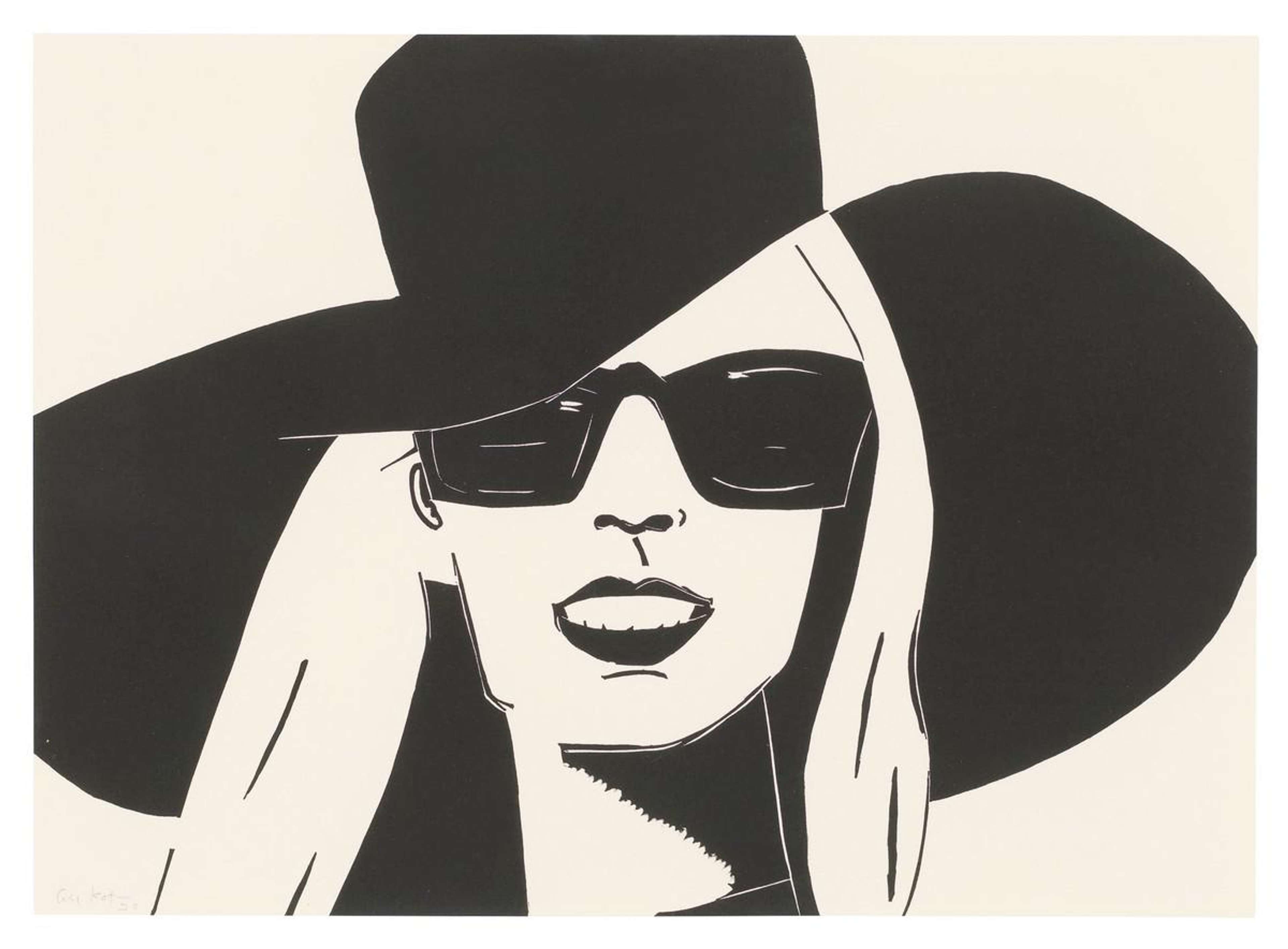 Black Hat (Nicole) - Signed Print by Alex Katz 2010 - MyArtBroker