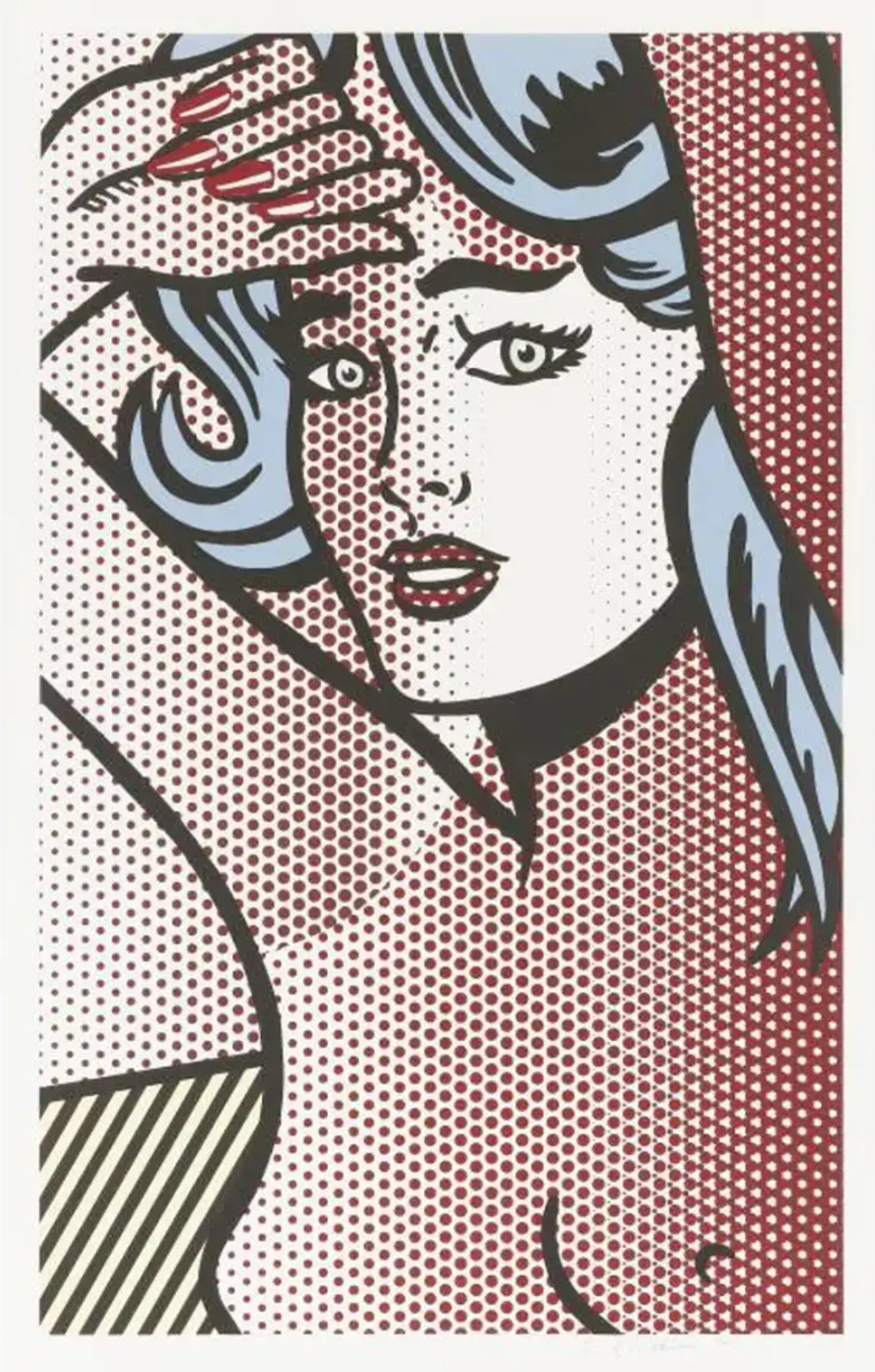 Nude With Blue Hair by Roy Lichtenstein